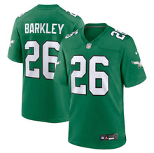 Load image into Gallery viewer, Saquon Barkley Kelly Green Alternate Philadelphia Eagles Jersey