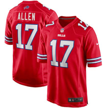 Load image into Gallery viewer, Josh Allen Buffalo Bills Red Alternate Game Jersey