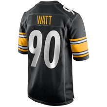 Load image into Gallery viewer, T.J. Watt Black Pittsburgh Steelers Jersey