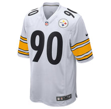 Load image into Gallery viewer, T.J. Watt White Pittsburgh Steelers Jersey