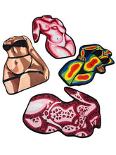 Cargar imagen en el visor de la galería, Tsunami Goddess Silhouette Rugs