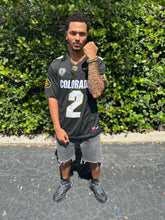Load image into Gallery viewer, Shedeur Sanders #2 Black Colorado Buffaloes Jersey
