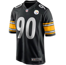 Load image into Gallery viewer, T.J. Watt Black Pittsburgh Steelers Jersey