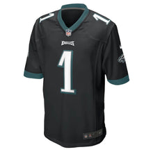 Load image into Gallery viewer, Jalen Hurts Black Philadelphia Eagles Jersey