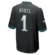 Load image into Gallery viewer, Jalen Hurts Black Philadelphia Eagles Jersey