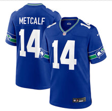 Load image into Gallery viewer, DK Metcalf Royal Throwback Seattle Seahawks Jersey