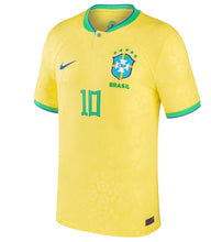 Load image into Gallery viewer, Neymar Jr. Brazil National Team Nike 2022/23 Home Breathe Stadium Jersey