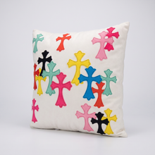 Cargar imagen en el visor de la galería, Chrome Crosses Pillow - Pure