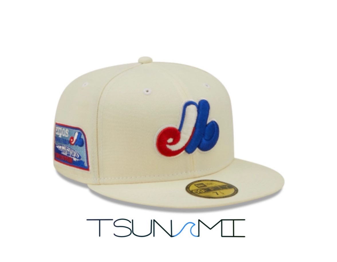 Montreal Expos ‘Cream’ 59FIFTY Fitted Hat t₴unami wave