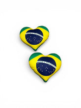 Cargar imagen en el visor de la galería, Brazil Custom Heart Shape Pillow
