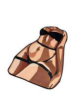Cargar imagen en el visor de la galería, Tsunami Goddess Silhouette Rugs
