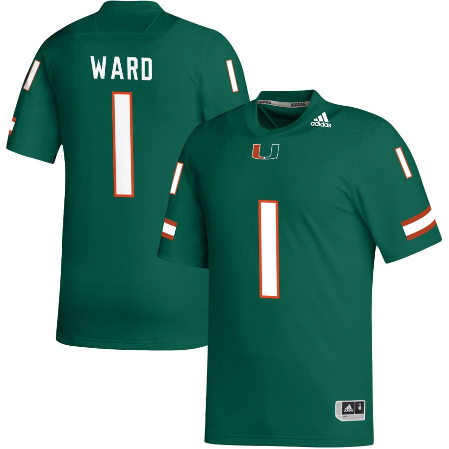 Cam Ward Miami Hurricanes Green Jersey