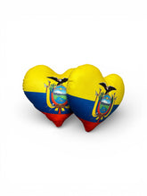 Cargar imagen en el visor de la galería, Ecuador Custom Heart Shape Pillow
