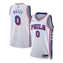 Load image into Gallery viewer, Tyrese Maxey White Philadelphia 76ers Jersey - Association Edition
