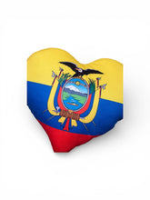 Cargar imagen en el visor de la galería, Ecuador Custom Heart Shape Pillow
