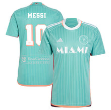 Cargar imagen en el visor de la galería, Inter Miami CF Lionel Messi adidas Aqua 2024 Archive Player Jersey
