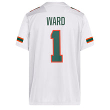 Cargar imagen en el visor de la galería, Cam Ward Miami Hurricanes White Football Jersey
