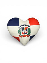 Load image into Gallery viewer, Dominican Republic Custom Heart Shape Pillow
