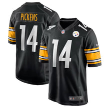 Cargar imagen en el visor de la galería, George Pickens Pittsburgh Steelers Black Game Jersey
