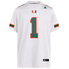 Cargar imagen en el visor de la galería, Cam Ward Miami Hurricanes White Football Jersey
