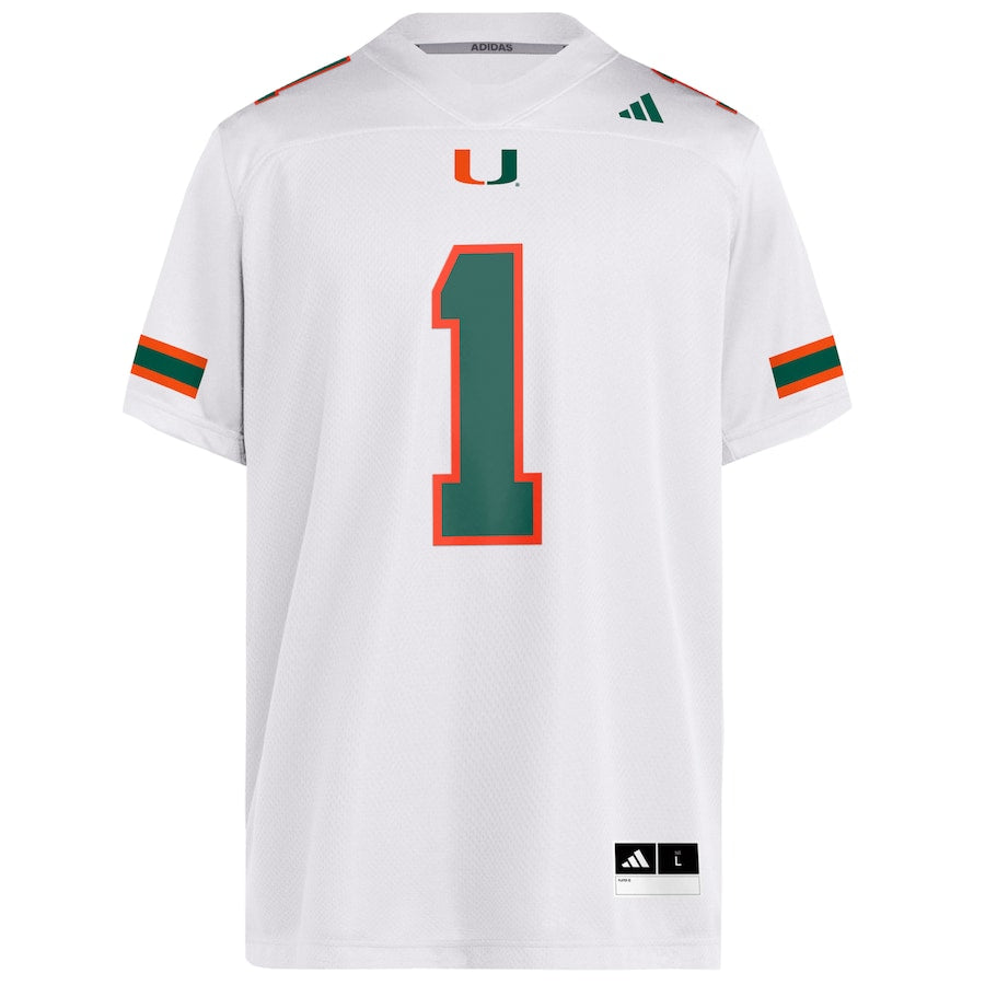 Cam Ward Miami Hurricanes White Football Jersey