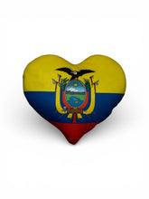 Cargar imagen en el visor de la galería, Ecuador Custom Heart Shape Pillow
