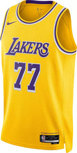 Load image into Gallery viewer, Los Angeles Lakers Luka Doncic #77 Yellow Icon Jersey
