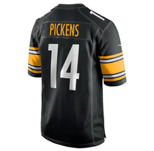 Cargar imagen en el visor de la galería, George Pickens Pittsburgh Steelers Black Game Jersey
