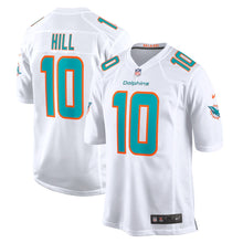 Load image into Gallery viewer, Tyreek Hill Miami Dolphins Game Jersey - White
