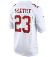 Load image into Gallery viewer, San Francisco 49ers Christian McCaffrey Tundra White Fashion Game Jersey
