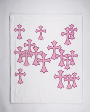 Cargar imagen en el visor de la galería, Chrome Crosses Blanket - Rose
