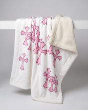 Cargar imagen en el visor de la galería, Chrome Crosses Blanket - Rose
