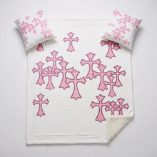 Cargar imagen en el visor de la galería, Chrome Crosses Blanket - Rose
