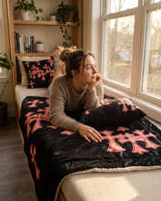 Load image into Gallery viewer, Chrome Crosses Blanket - Salmon
