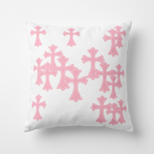 Cargar imagen en el visor de la galería, Tsunami Chrome Crosses Pillow - Rose
