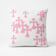 Cargar imagen en el visor de la galería, Tsunami Chrome Crosses Pillow - Rose
