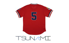 Load image into Gallery viewer, Kansas City Monarchs Mesh V-Neck Rings &amp; Crwns Jersey - Red
